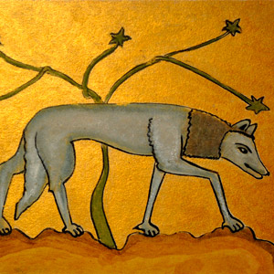 loup-enluminure-huile-bestiaire-medieval