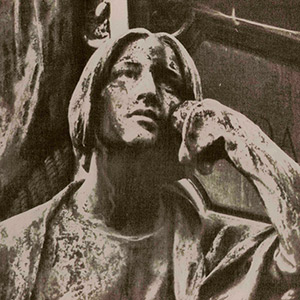 statue-d-une-femme-attendant-tirage-gomme-bichromatee-verdatre